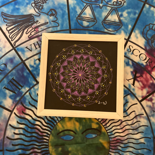 ジュエリッシュ点描マンダラ(トーラス) 循環 曼荼羅 曼陀羅 点描