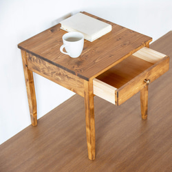 サイドテーブル／ミディアムブラウン 3枚目の画像