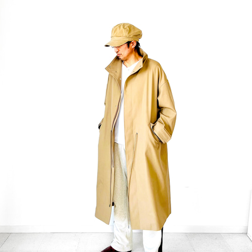 羊革ロングトレンチコートメンズ Sheep Leather Long Trench