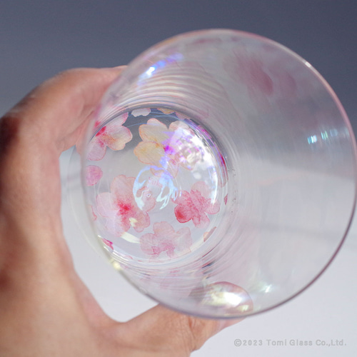 名入れ】花咲くグラス 桜 Sakura／AN825-sk｜卒業・送別・退職に贈る