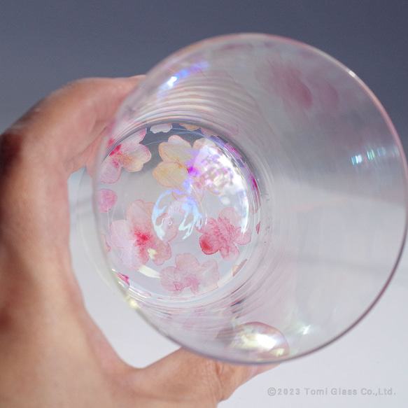 【名入れ】花咲くグラス／桜　Sakura／AN825-sk 11枚目の画像