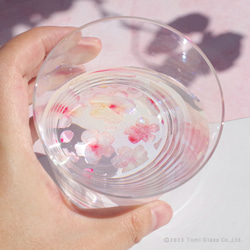 【名入れ】花咲くグラス／桜　Sakura／AN825-sk 3枚目の画像