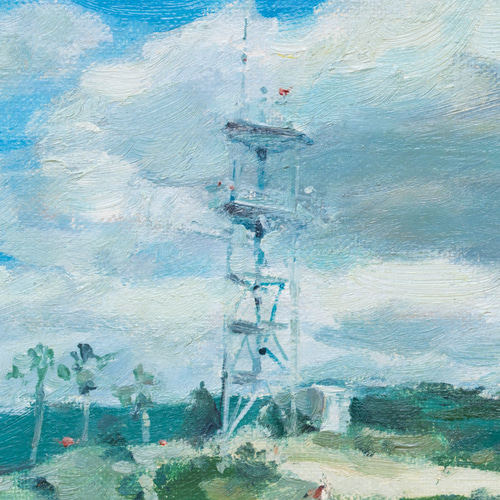 絵画　油絵　風景画　千葉　野島崎灯台　ミニ美 絵画 油絵 風景画 千葉 野島崎灯台 ミニ美 絵画 油絵 風景画