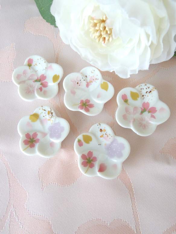 sale】桜の箸置き ポーセラーツ 磁器 箸・箸置き fee des neiges