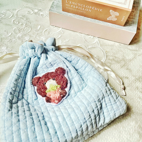 れい様・廃盤メリーボンボンキルトトートバッグ・くまちゃんゴム れい様・廃盤メリーボンボンキルトトートバッグ・くまちゃんゴム れい