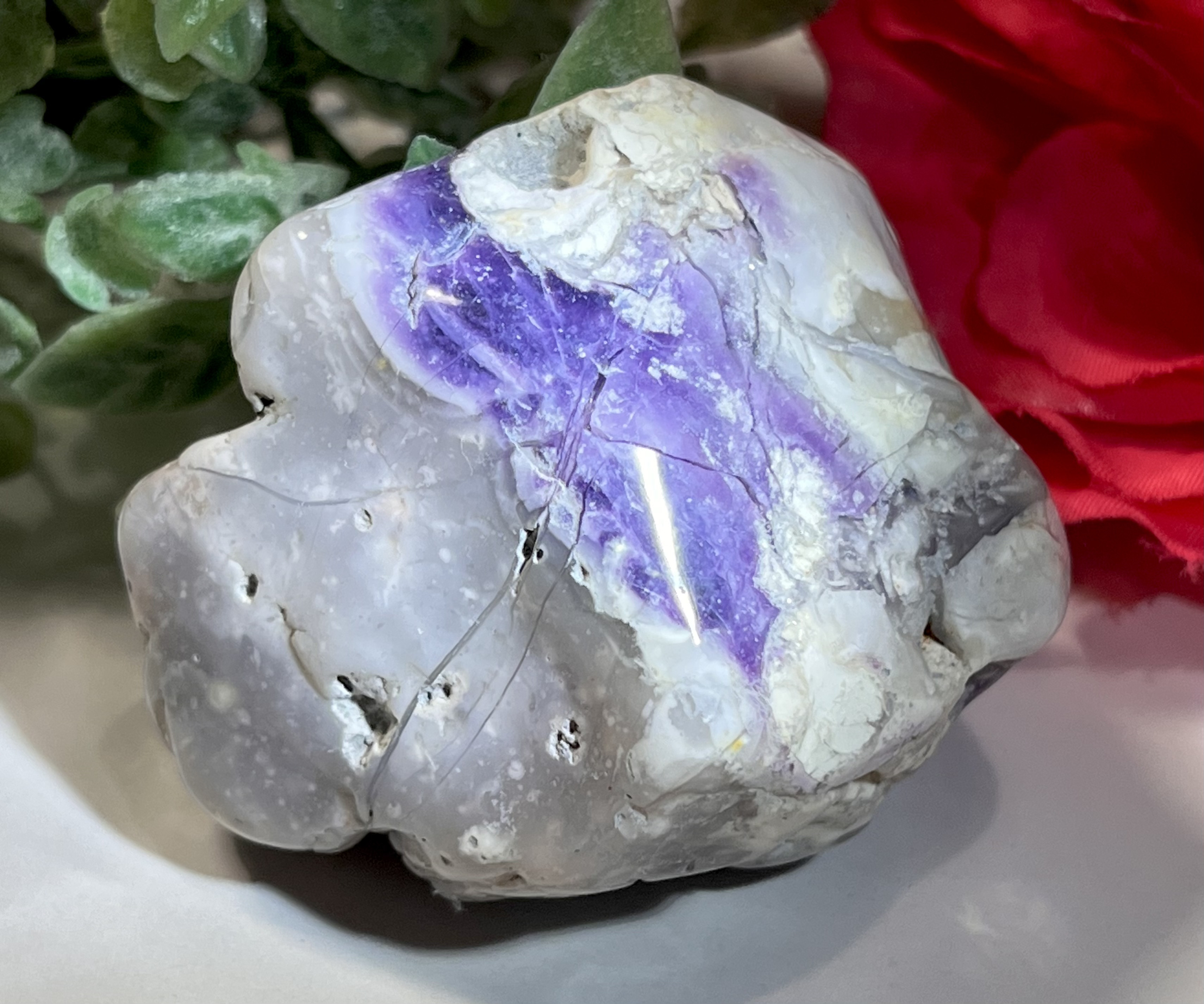 【集中力を高める】ティファニーストーン　原石　タンブル　大