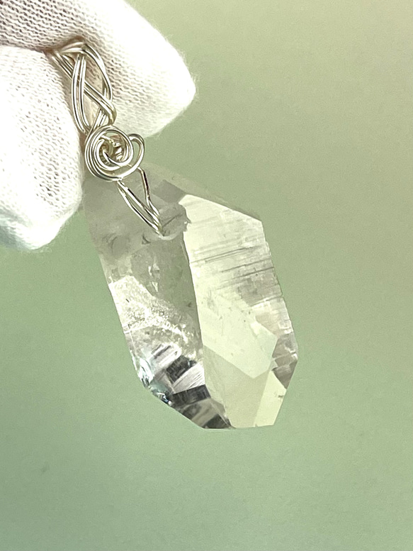 ガネーシュヒマール産水晶　ペンダントトップ 3枚目の画像