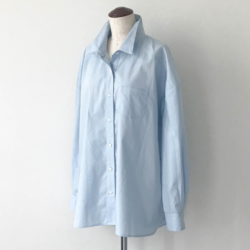 受注製作】コエリブラウスPart2 ＜衿を立てて着るオーバーサイズシャツ