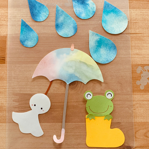 ＊雨上がりの虹と紫陽花＊シーグラスアート 天然石 雨上がりの紫陽花〉シーグラスアート その他アート moon 通販