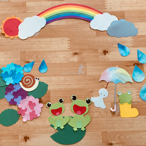 ☆紫陽花・蛙・カタツムリ・壁掛け・水引・ミニチュア・着物・吊るし