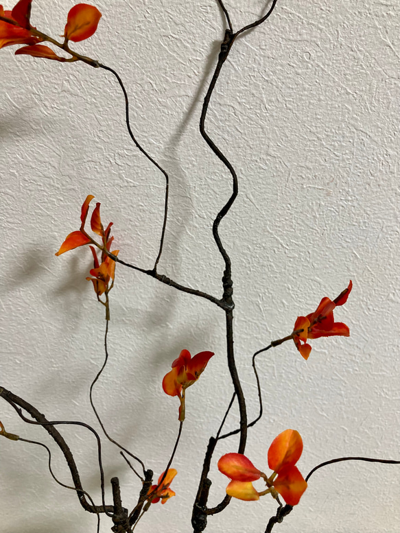 [送料込み] 紅葉　フェイクグリーン　枯枝　造花　人工植物　4本セット 4枚目の画像