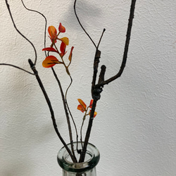 [送料込み] 紅葉　フェイクグリーン　造花　人工観葉植物　2本セット 4枚目の画像