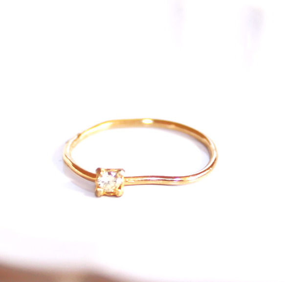 - design ring - k18 Diamond Ring 2枚目の画像