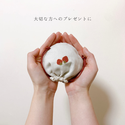 まんまる巾着 “きらりんこ” 星の子シリーズ 刺繍 巾着 サシェ ポプリ