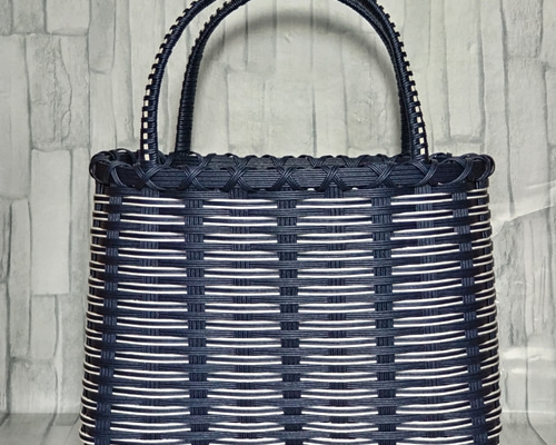 ネイビーとホワイトのかごバッグ MARNI / マルニ | MARNI MARKET ワン