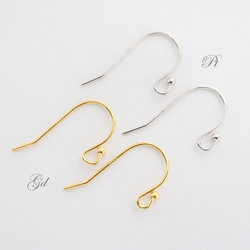 【格安】シルバーアクセサリーセット　SV silver 925 starring SV925 スターリングシルバー 玉付き フックピアス パーツ 1ペア