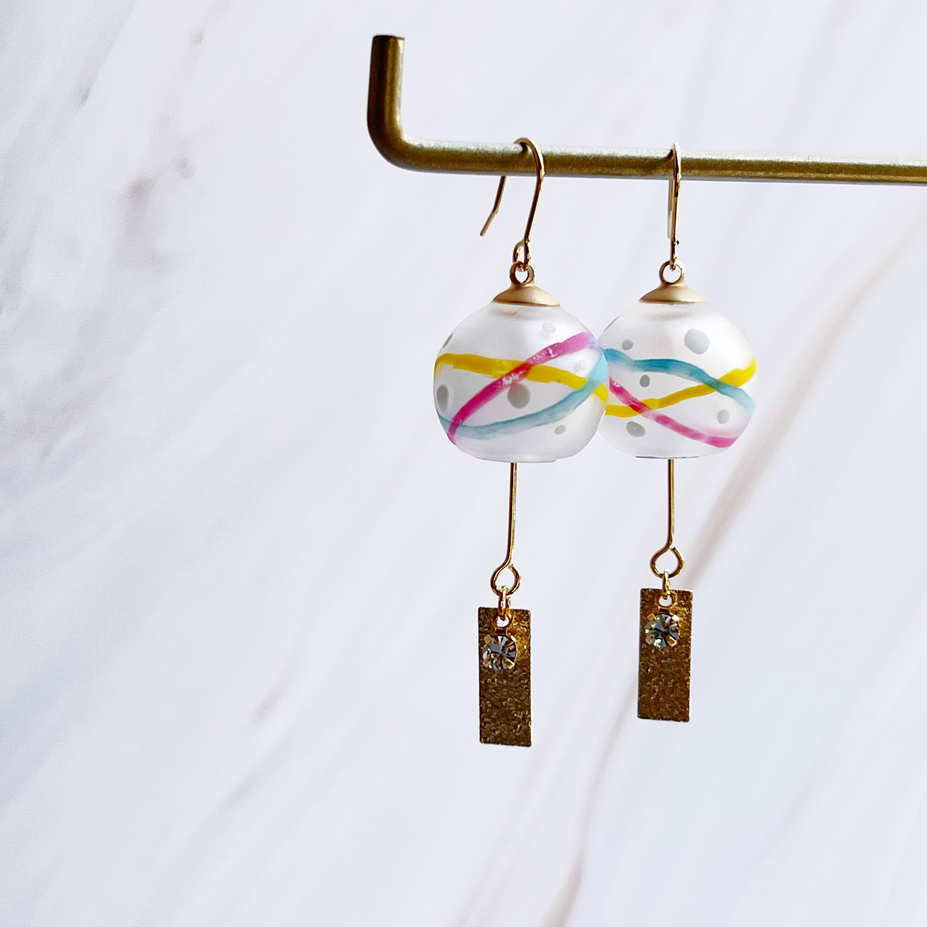 ミニミニ風鈴風♥にゃんこ ヨーヨー ピアス/イヤリング✩.*˚