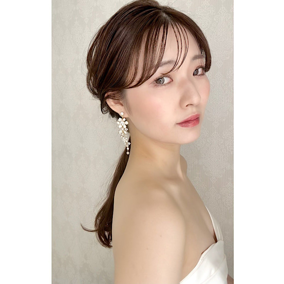 MA166 ヘッドドレス　ヘッドアクセサリー　小枝　Uピン　髪飾り 結婚式　前撮り 卒業式 4枚目の画像