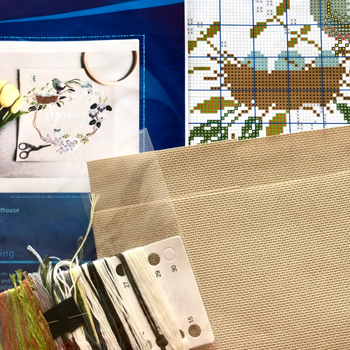 クロスステッチ刺繍キット Spring キット w_moon 通販 15715394