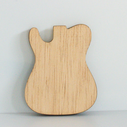 ギターピック皿 木製トレイ ウッドクラフト (エレキギターTL) 5枚目の画像