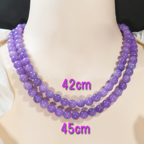 ラベンダー翡翠(ヒスイ)ネックレス 約8-8.5mm 長さ約45cm / 約45.0g(約 220ct) ネックレス・ペンダント B-style 通販|Creema(クリーマ) 15715456 ラベンダー翡翠(ヒスイ)ネックレス 約8-8.5mm 長さ約45cm / 約45.0g(約 220ct) ネックレス・ペンダント B-style 通販|Creema(クリーマ) 15715456