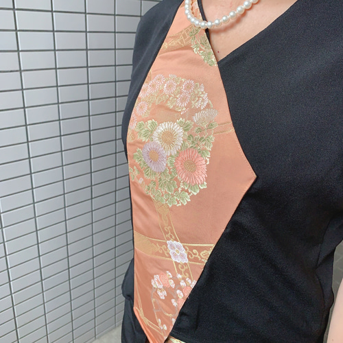 お値下げ25000円→19800円 着物リメイク シルクパーティー お値下げ25000円→19800円 着物リメイク シルクパーティー