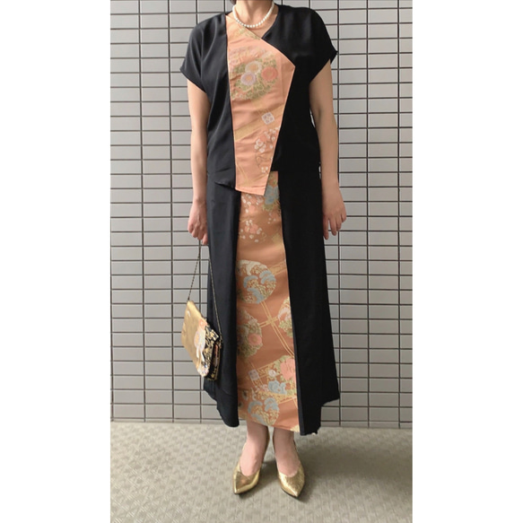 お値下げ25000円→19800円 着物リメイク シルクパーティー お値下げ25000円→19800円 着物リメイク シルクパーティー