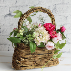 Pink Rose Bag Basket 2枚目の画像