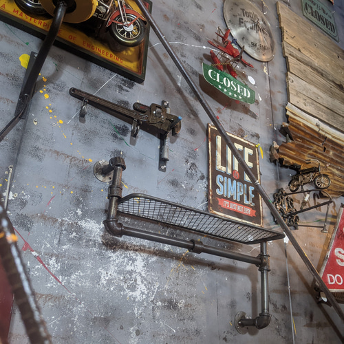 アメリカン メタルラック インダストリアルインテリア ウォール