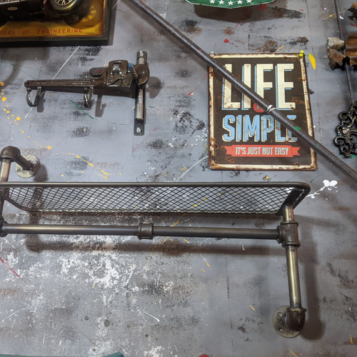 アメリカン メタルラック インダストリアルインテリア ウォール