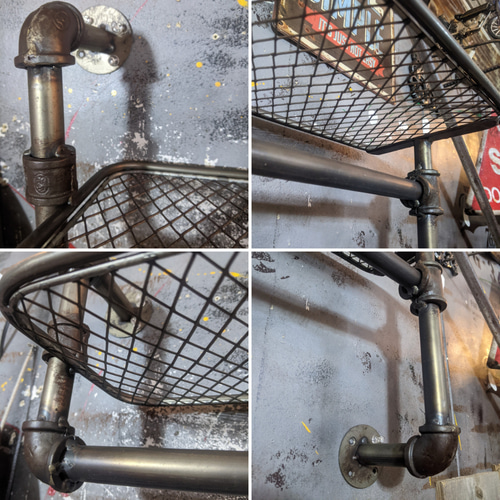 アメリカン メタルラック インダストリアルインテリア ウォール