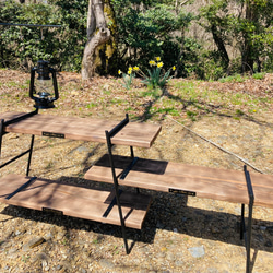 【再販】アイアンラック　キャンプラック　キャンプ棚 5枚目の画像