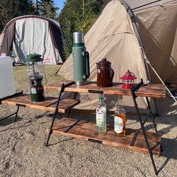 【再販】アイアンラック　キャンプラック　キャンプ棚 3枚目の画像