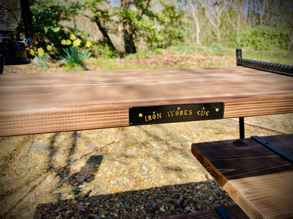 【再販】アイアンラック　キャンプラック　キャンプ棚 7枚目の画像