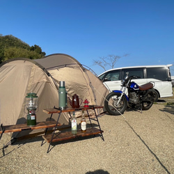 【再販】アイアンラック　キャンプラック　キャンプ棚 2枚目の画像