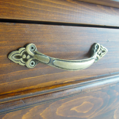 おしゃれ かわいい フランスアンティークテレビボード（ブラウン