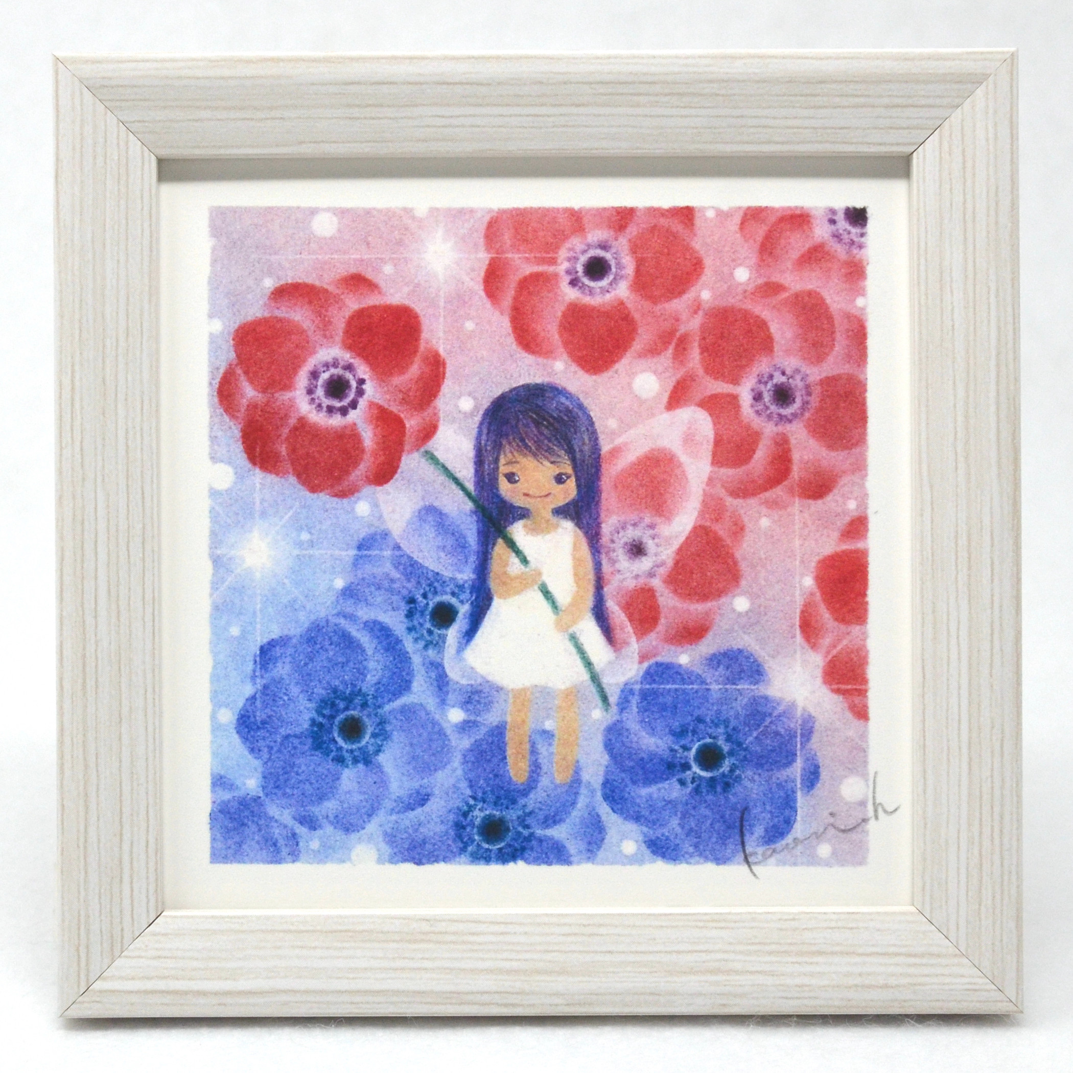 三々サイズソフトパステル水彩画絵画アートインテリア 三々サイズソフトパステル水彩画絵画アートインテリア 三々
