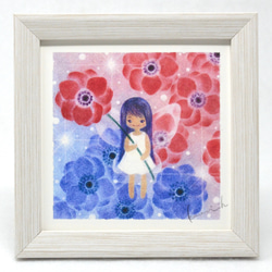 水彩画(自作の絵の複製)　 \"リトアニアの妖精\" 絵画