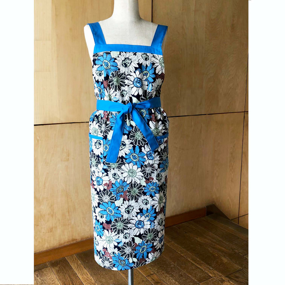RalphLauren 青い花柄　腰巻きエプロン RalphLauren 青い花柄 腰巻きエプロン RalphLauren 青い花柄