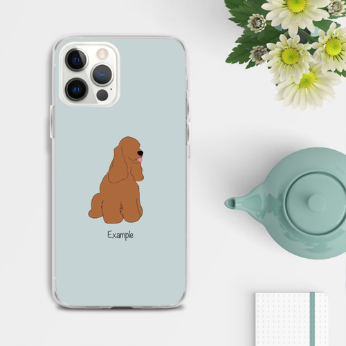 送関込【Harper & Blake】UK発!手帳型スマホケース Cocker/犬 アメリカンコッカースパニエル スマホケース【ほぼ全機種対応