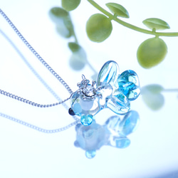あまつきさま専用◎手作りガラスのネックレス他 ７点おまとめ ガラス細工]小さなガラスの金魚〈あめきんぎょ〉ネックレス＊みずいろ