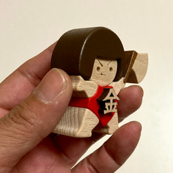 特集掲載！【こどもの日】木と和紙の五月人形3点セット（鯉のぼり・兜・金太郎） 5枚目の画像