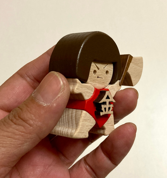 特集掲載！【こどもの日】木と和紙の五月人形3点セット（鯉のぼり・兜・金太郎） 5枚目の画像