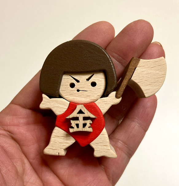 特集掲載！【こどもの日】木と和紙の五月人形3点セット（鯉のぼり・兜・金太郎） 4枚目の画像
