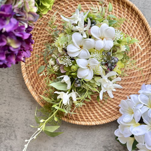 新春限定価格 ＜ ハワイアン ティアドロップリース＞ 『Hana