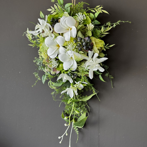 大人クリスマス2025 再販☆ ハワイアン ティアドロップリース 『Hana