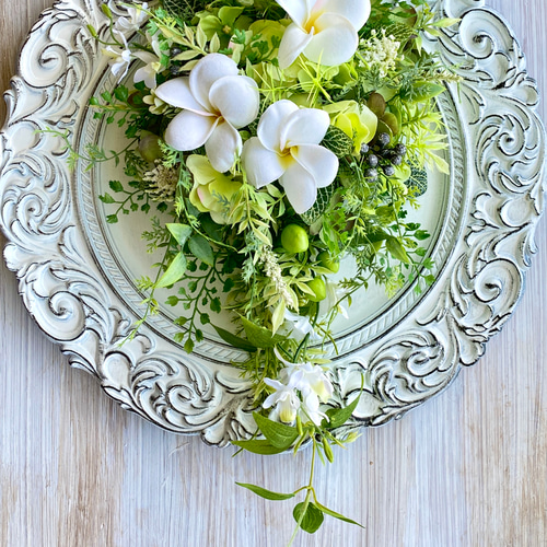 新春限定価格 ＜ ハワイアン ティアドロップリース＞ 『Hana