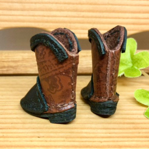 森き ペイズリーツートンウエスタンブーツ miniature boots. その他