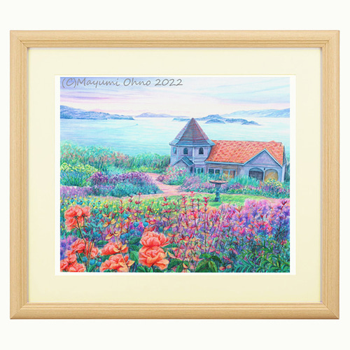 アクリル額☆ 銀座デパートで販売されました☆風景画 絵画 アクリル額☆ 銀座デパートで販売されました☆風景画 絵画