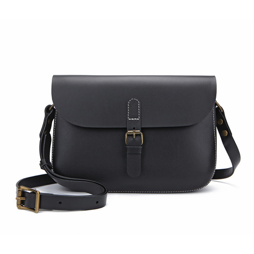 スクエア型 ショルダーバッグ ヌメ革 本革 斜めがけ カジュアル